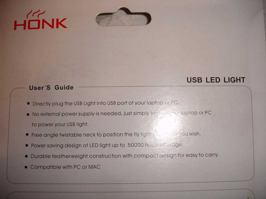 Для ноутбука - USB-лампа/підсвітка клавіатури. 1 LED. Корпус металевий