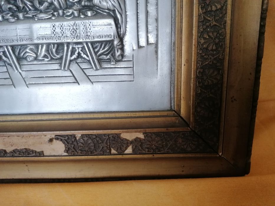 Quadro antigo Última Ceia