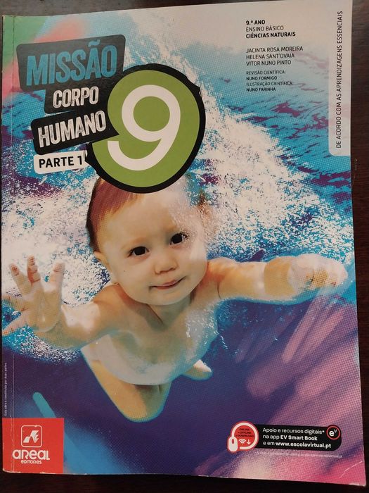 Manuais parte 1 e 2 Ciências Naturais Missão Corpo Humano 9