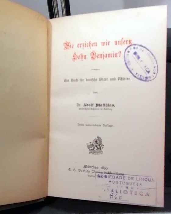 Wie erziehen wir unsern Sohn Benjamin? (edição em alemão)