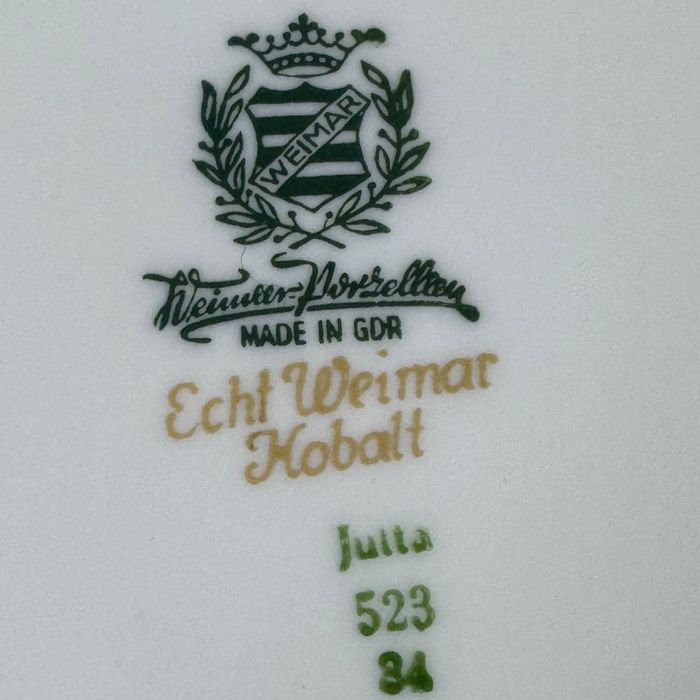 Patera Weimar Echt Kobalt biel kobalt złoto Jutta 523 B41/10002