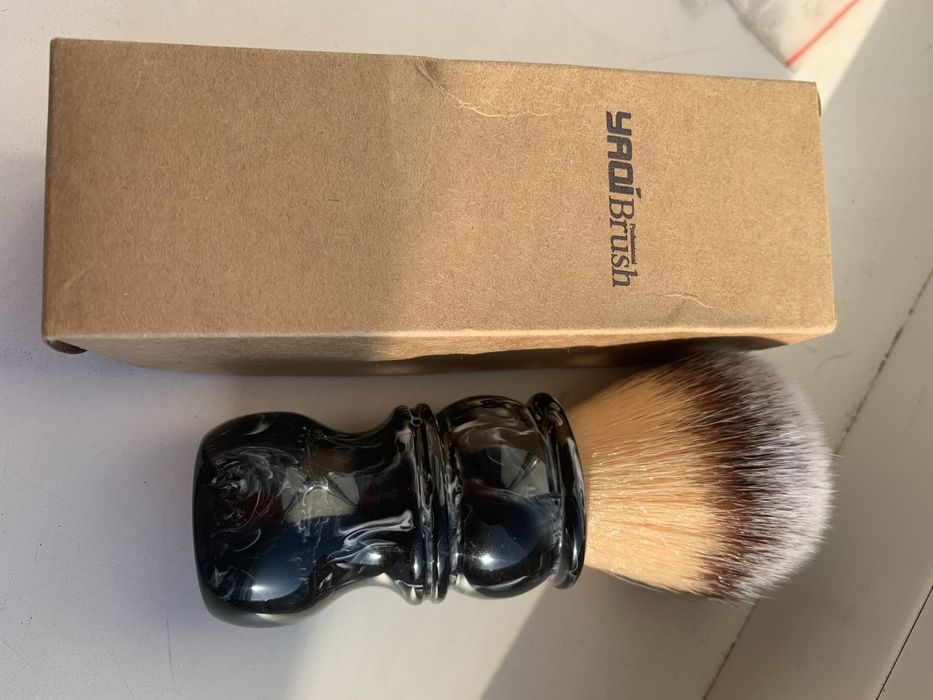 Помазок щетка кисть для влажного бритья YAQI 24 мм синтетика