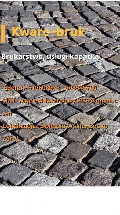 Układanie kostki brukowej, usługi brukarskie, podbudowa
