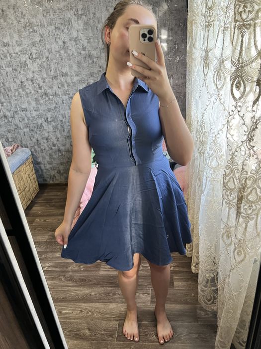 Джинова сукня на літо