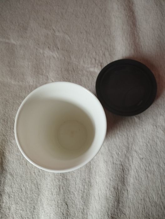 Kubek z przykrywką do kawy herbaty porcelana sheepeworld
