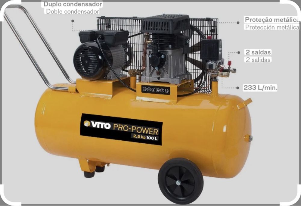 Compressor 100L monofasico