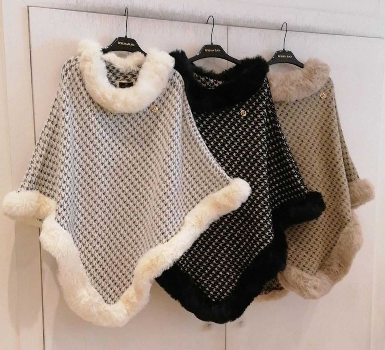 Ponczo Włoskiej marki ROBERTA BIAGI