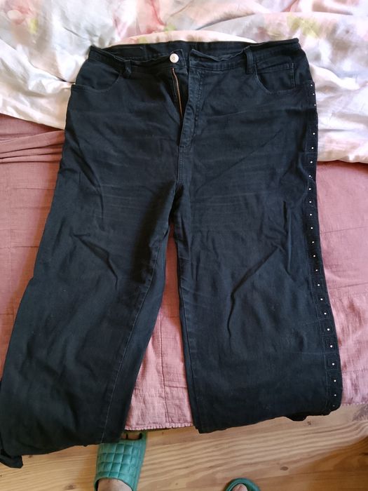 Jeansy damskie czarne xxl