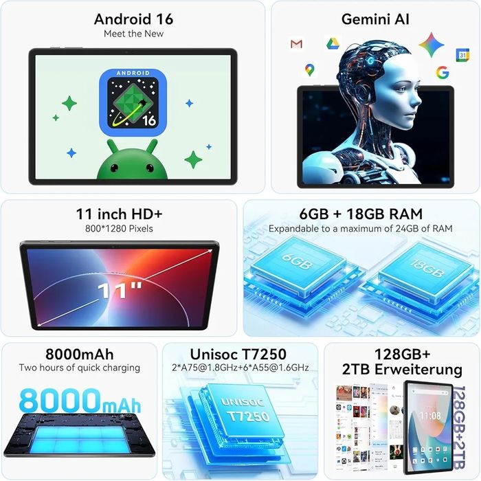 Nowy tablet Tabwee T50 6/128GB