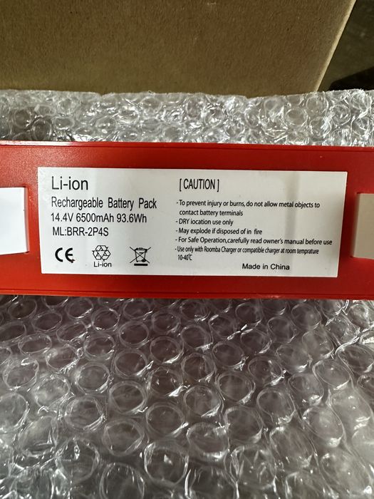 батарея для робота-пилососа 6500mah BRR-2P4S, Roborock S55 S60 S65 S50