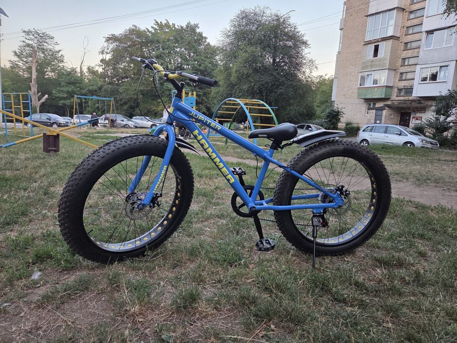 Велосипед Фетбайк Hammer Jupiter 26" дюймів колеса, алюмінієвий. Shimano 6S