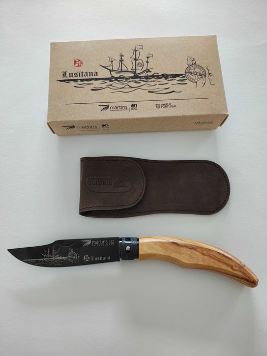Navalha ellegance lisitana + bolsa  f. TITÂNIO Martins