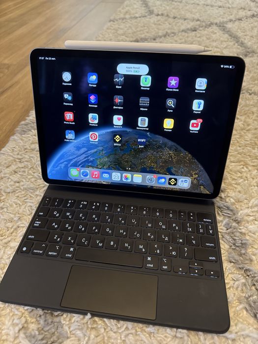 Ipad Pro m2+Magic keyboard+Apple pencil gn2