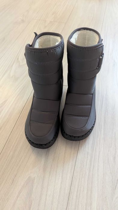 Теплі бавовняні чобітки (дутіки) жіночі 37 р.