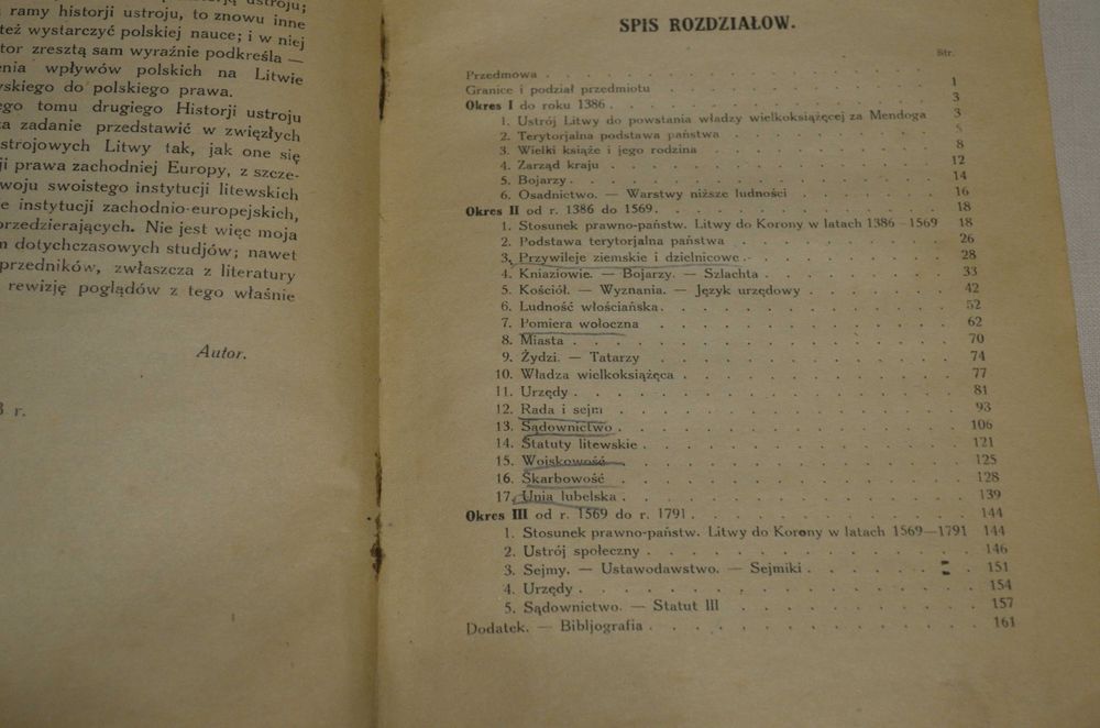Historia ustroju Polski, Tom 2 LITWA Kutrzeba 1921