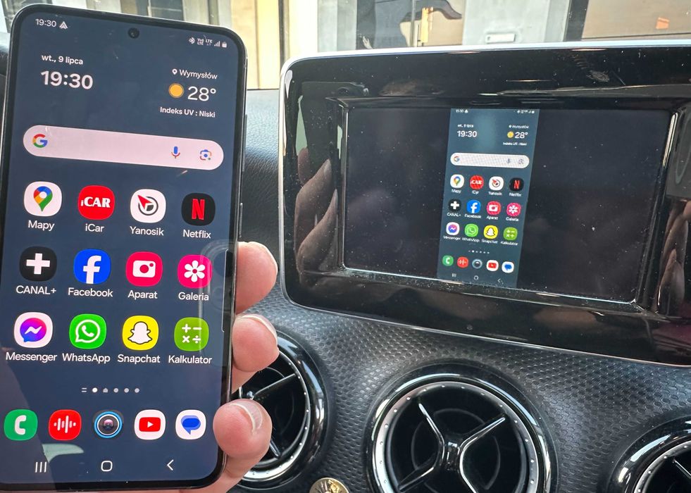 Mercedes B CLA GLA Becker box Carplay Android Audo Youtube Google Mapa