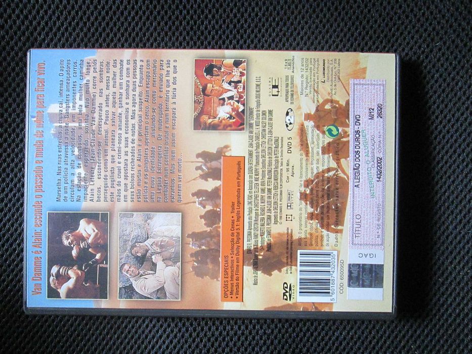 Van Damme, A Legião dos Duros, DVD novo
