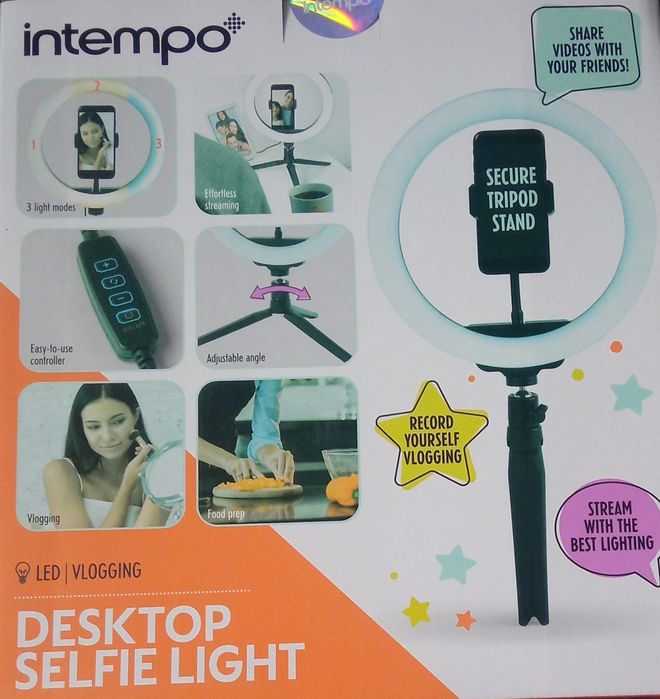 Lampa pierścieniowa statyw uchwyt do selfie