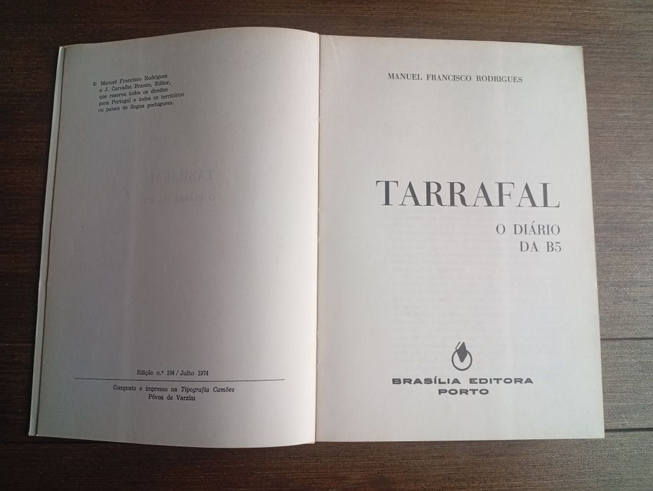 livro "Tarrafal: Aldeia da Morte – O Diário da B5"