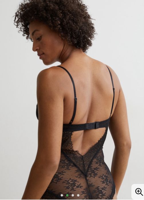 Кружевной боди h&m р.xs