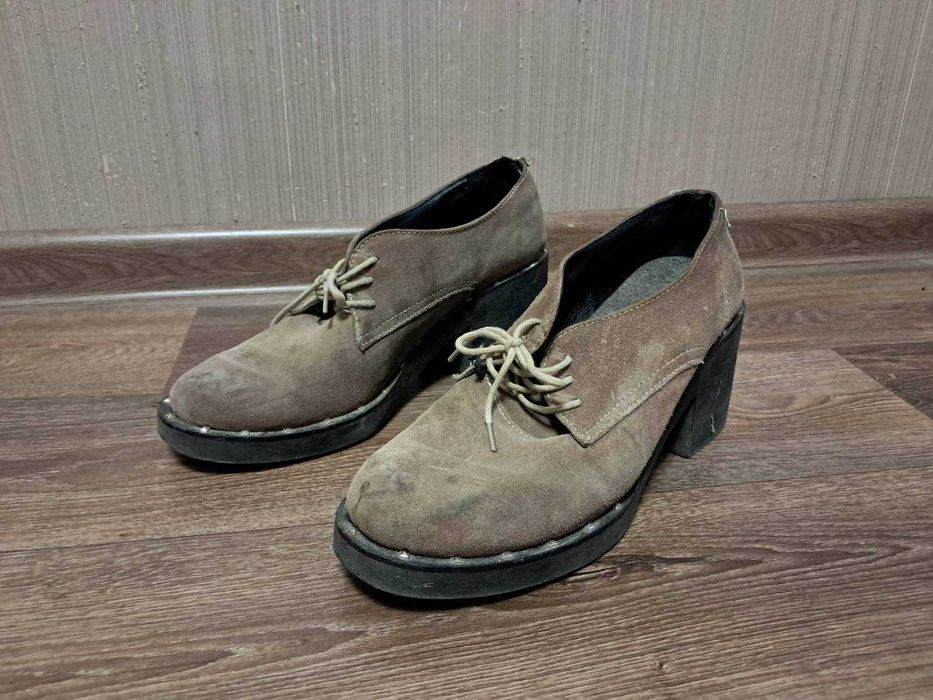 Женские   Туфли 39 размер Натуральная замша