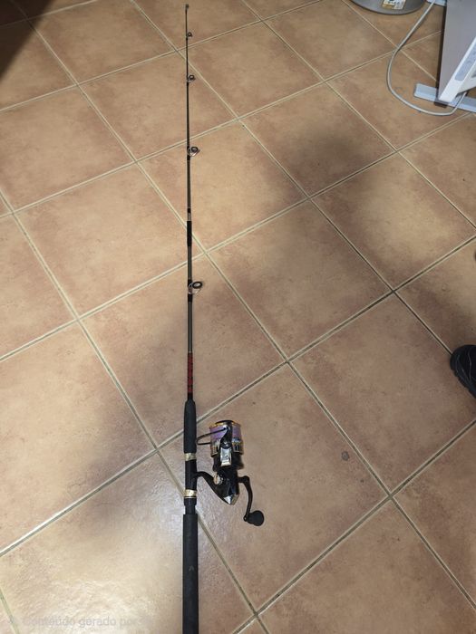 Cana 1,80 com molinete com linha multifilamento