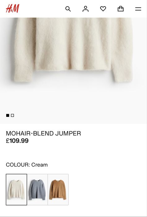 светр H&M premium мохер вовна