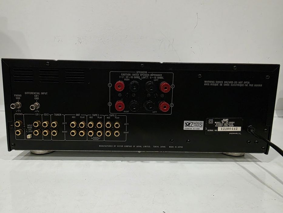 Wzmacniacz Stereo JVC AX-1100 BK Dynamic Super-A / Gm Circuit (Top Model, Japan)