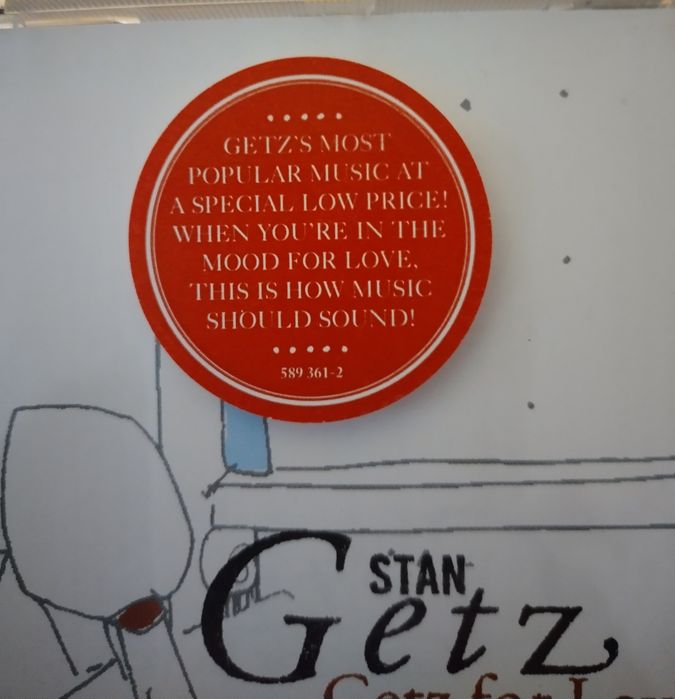 Stan GETZ Getz for lovers CD