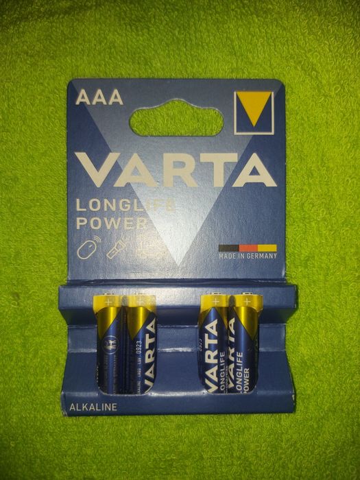 Батарейки VARTA Longlife Power AAA (мізинчикові, LR03) — упаковка 4 шт.