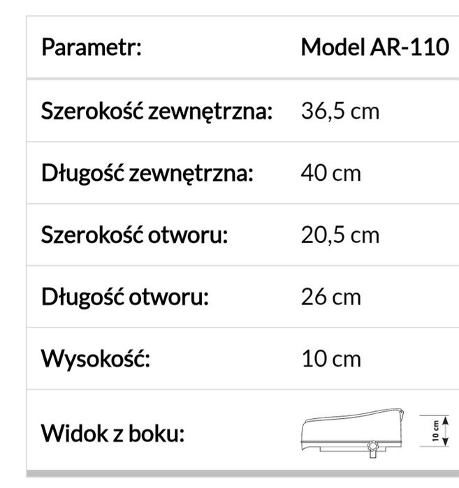Nakładka toaletowa z klapą 10cm Armedical
