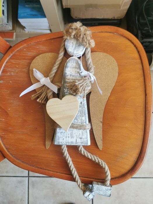 Anioł rękodzieło ozdoba do domu