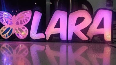 Nome com leds personalizados