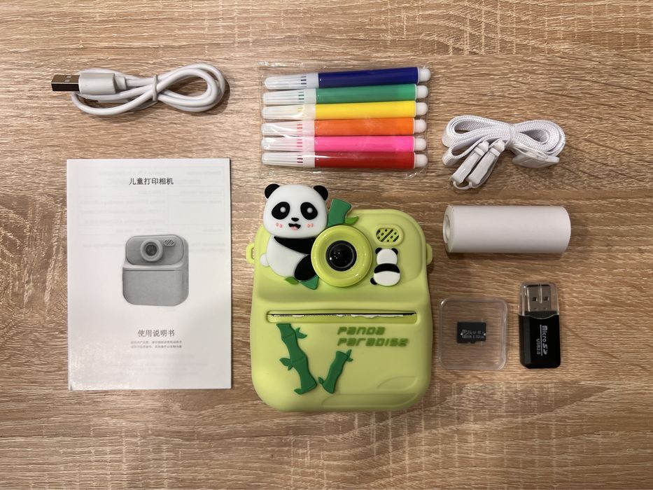 Полароїд для дітей, дитячий фотоапарат з миттєвим друком, термодрук