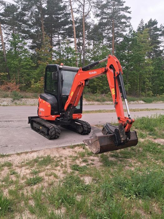 Minikoparka gąsiennicowa KUBOTA U27-4, rok 2019