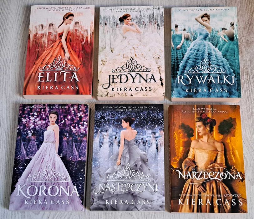 6x Kiera Cass Rywalki  Elita  Korona  Jedyna  Następczyni  Narzeczona