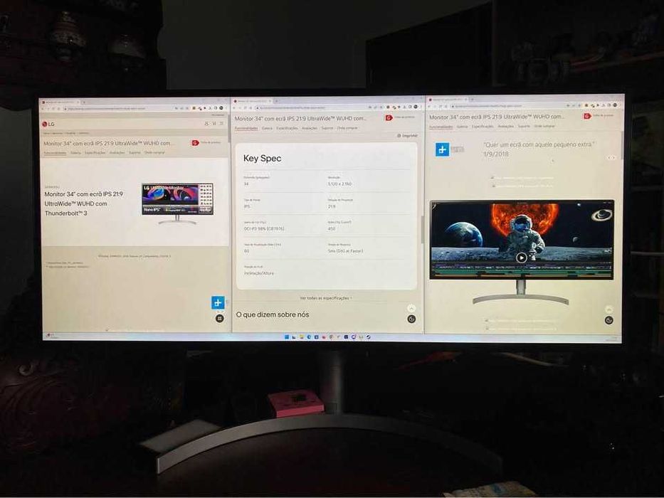 Ecrã Wide LG 34WK95U