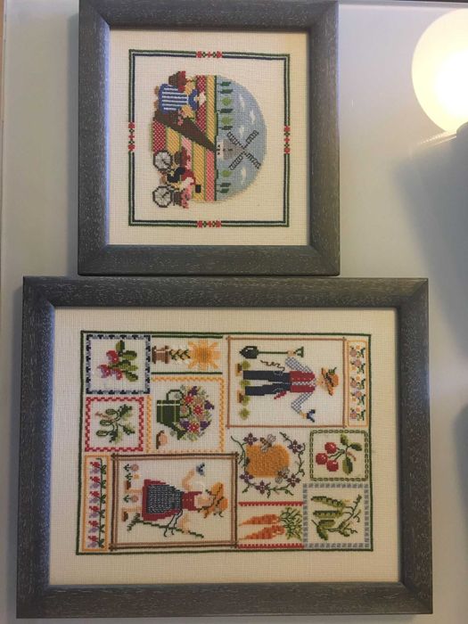 Cross-Stitch Embroidered Pictures – In Excellent Condition