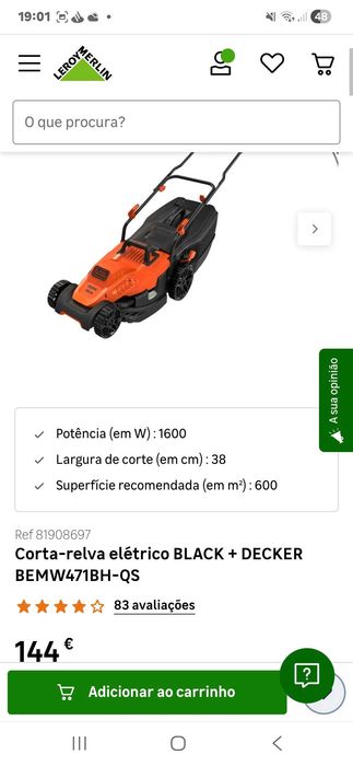 Maquina cortar  relva elétrica+aparador