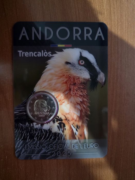 2 moedas comemorativas de 2€ de Andorra de 2025