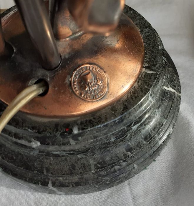 Candeeiro em Bronze + Mármore