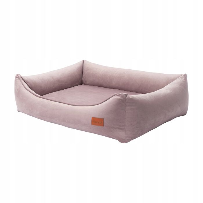 ortopedyczna kanapa średni pies mops beagle terrier 90x70x20cm różowa