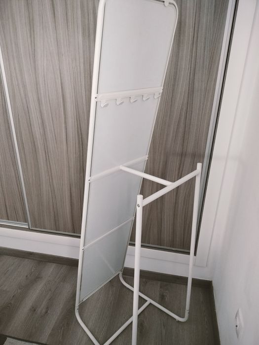 Espelho de pé,branco Knapper