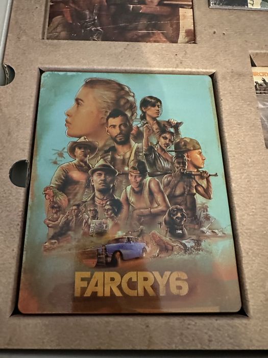 Far Cry 6 edycja kolekcjonerska, zawierająca replikę miotacza ognia