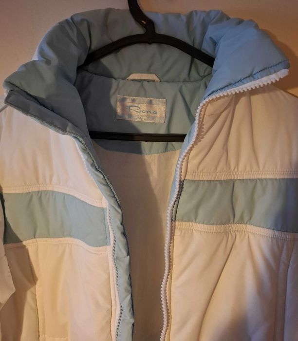 Blusão Acolchoado Rona Azul e Branco T/XL