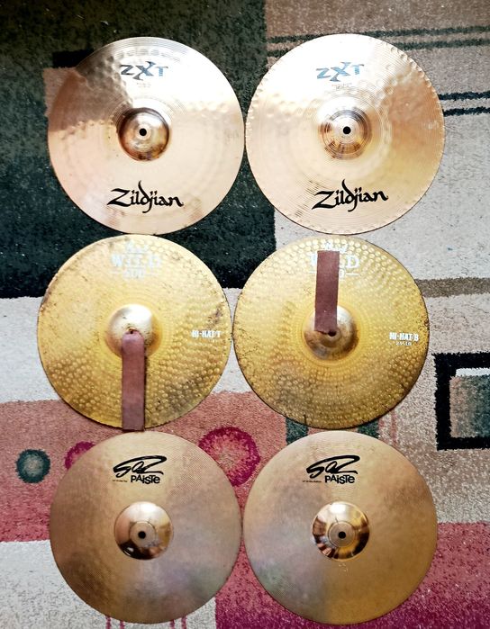Тарелки  Zildjian, Paiste, ZYN, Sabian.