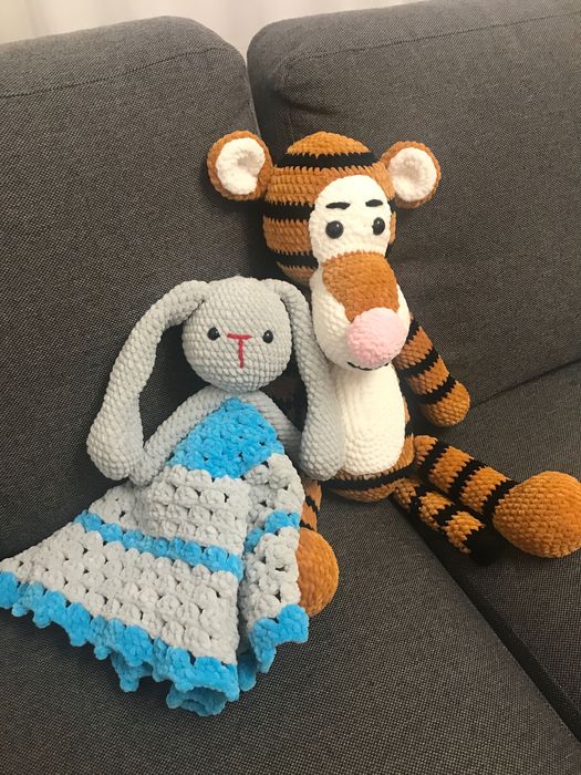 Tygrysek oraz kocyk Amigurumi
