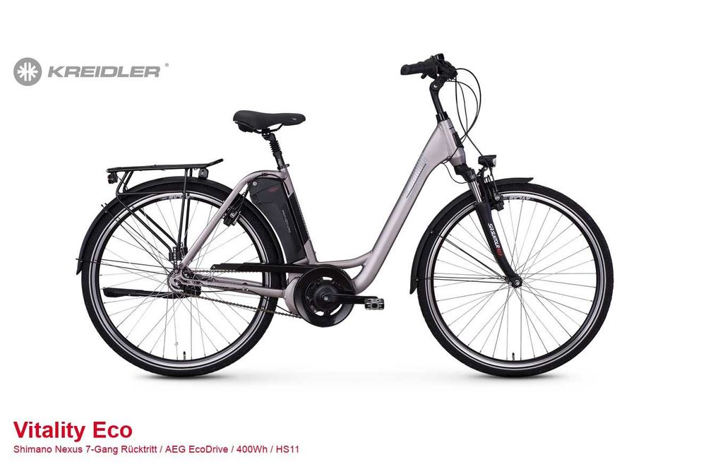 Rower elektryczny Kreidler Vitality Eco centralny AEG 55cm