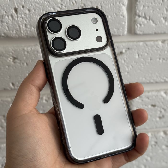 Чехол прозрачный Lucid Accent MagSafe на iPhone 17 Pro/ 17/ 17 Air Не желтеет. Чохол