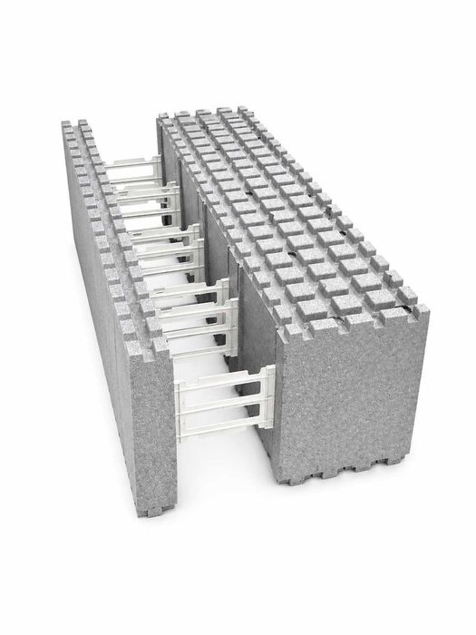 Styroblok bloczki styropianowe ICF neopor do budowy domu basenu szalunek tracony Max 100x40 cm Eps 150 grafit.